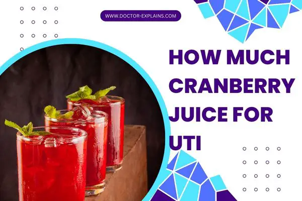 how much cranberry juice can i drink for uti
