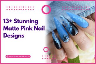 13+ Stunning Matte Pink Nail Designs