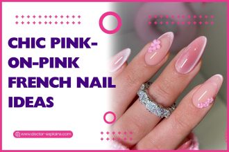 Chic-Pink-On-Pink-French-Nail-Ideas