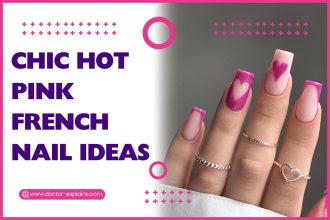 chic-hot-pink-french-nail-ideas-