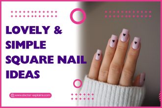 Lovely-Simple-Square-Nail-Ideas