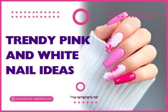trendy-pink-and-white-nail-ideas