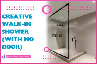 Creative Walk-In Shower (With No Door)