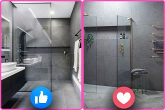 Elegant Dark Grey Bathroom Tile Color Ideas
