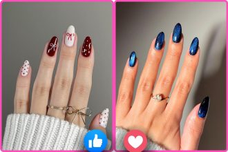 classy christmas nail inspirations