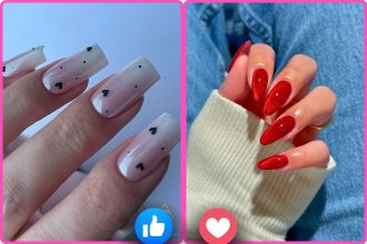 Minimalist Simple Valentine Nails